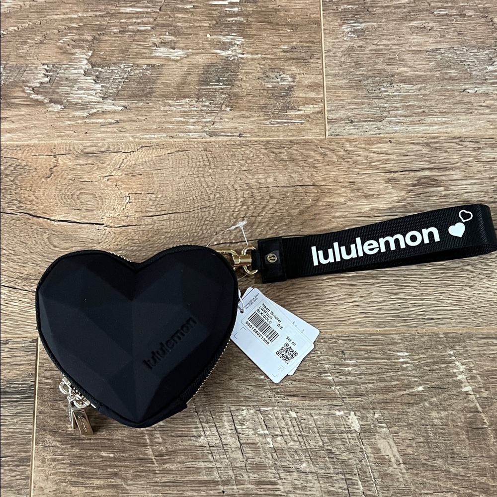 lululemon athletica Black Heart Wristlet
